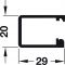 silberfarben, eloxiert Hawa Creation Abdeckprof. Alu.silb. 3,5m
