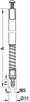 3000 – 3.250 mm Treibriegelstg.verz. 10/2135mm