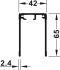 edelstahlfarben, eloxiert Slido R-Aluflex Ein. FS 65mm edst. 6,0m