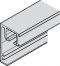 edelstahlfarben Laufschiene Alu. edstf. 6000mm