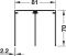 silberfarben, eloxiert E6/EV1 D-Führungssch. Alu silbf. H=70/6,0m