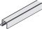 3.500 mm U-Profil Alu.silberf. 3,5m