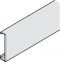 2.500 mm Clip-Blende Alu.silberf. 2,5m