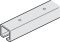 blank Laufschiene Porta Alu blank 2,5m
