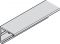 edelstahlfarben Laufschiene Alu. edstf. Wand n. Mass