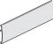 2.500 mm Clip-Blende Alu silb. 2,5m