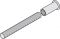 M6 Gewindestift m.Huelse M6x57mm