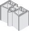 Aluminium Slido W-Fo32 Wandanschl.pr.silb. 3,05m