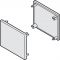 Endkappenset, für Einfachlaufschiene 31 x 33 mm (B x H) und beidseitiger Clipblende Höhe 38 mm