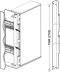 satiniert, eloxiert Slido F-Pa72 60B Abd.Alu.f. 2200-2700mm