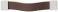 157 x 8 mm Griff edelstf./Leder braun 157x30mm