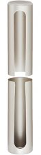 22 mm Huelse Band-20 alu. nick. Matt sfs