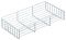 Classic Drahtkorb aluf. 110x477x75mm