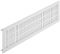 500 x 100 mm Luftblech Alu.silber 100x500mm