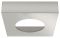 65 x 65 x 15,6 mm Anbauring Kst.silb.eck. zu LED 2025/2026