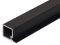 2500 mm Stangenprofil Alu.schw. 2500x18mm