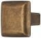 25 x 25 mm Knopf Zi.braun durchger. 25x27mm