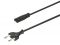 2000 mm Primärleitung m.Stecker/EU/schwarz/2m