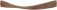 270 x 40 mm Griff Nussbaum natur 270x40mm