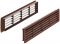 457 x 92 mm Luftgitter Kst. nussbaum 457x92mm