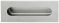 185 x 70 mm Muschel Edelstahl matt 185x70mm