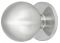 25 mm Knopf Edelstahl matt 25x32mm