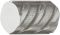 22 mm Knopf Edelstahl matt 22x30mm