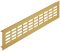 400 x 60 mm Luftblech Alu gold 400x60mm