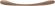 204 x 32 mm Griff Nussbaum natur 204x32mm