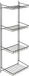 255 x 180 x 710 mm Gestell o.Schl'halter Peka 600.0003.01