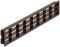 400 x 83 mm Luftgitter Kst.braun 400x83mm