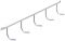 350 x 43 x 49 mm Hakenleiste Wand chr. 350X43X49mm
