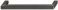 204 x 32 mm Griff Stahl schwarz 204x32mm