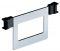 Clip-Halter: schwarz, Bügel: verchromt Trennbügel Style St.chr./Kst.schw.