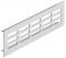 250 x 80 mm Luftblech Alu.schw.feinstr. 250x80mm