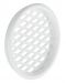 55 mm Luftrosette Kst. weiss rund 55mm