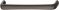 332 x 33 mm Griff Zi.schw.vern.geb. 332x33mm