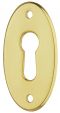 Schlüsselschild Ms. poliert 20x37mm
