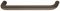 208 x 44 mm Griff Hewi Polyam. umbra 84 16/208x44mm