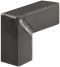 32 x 12 mm Knopf Stahl schwarz 12x32mm