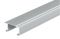 blank Doppellaufschiene Hangar Alu blank 3,5m