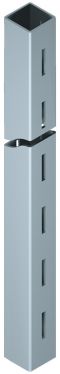 1-reihig und 2-seitig Säule Stahl alufarbig 30x30x2600mm