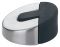 Aluminium Bodentuerpuffer Al.silb. 60mm