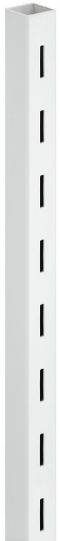 1-reihig und 2-seitig Säule Stahl weiss 30x30x2600mm