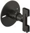 schwarz, pulverbeschichtet Wanddistanzhalter vstb. schw. 80-115mm