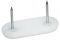 44 x 18 mm Nagelgleiter Kst.weiss oval 44x18mm