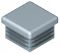 weissaluminium, RAL 9006 Abdeckkappe aluf. 30x30mm