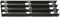 schwarz Kabelführung horizontal schw.275x68mm
