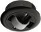 hart Bockrolle z.einpr. Kst.schwarz 64mm