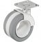 weich Des.Möbelrolle grau/we.m.Platte Ø 68mm